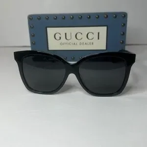 New Authentic- GUCCI Grey Gradient Butterfly Ladies Sunglasses GG0459S 001 54 Gucci Grey Gradient Butterfly Ladies Sunglasses GG0459S 001  main image 3